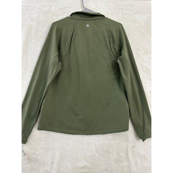 NWT T by Talbots Green Zip Track Jacket L Performance - Picture 2 of 9